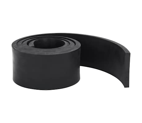 vidaXL Gummikant for sn&oslash;plog svart 180x8x1 cm
