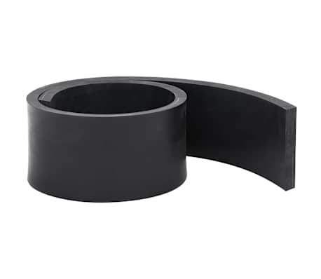 vidaXL Rubber Edge for Snow Plow Black 120x10x1 cm