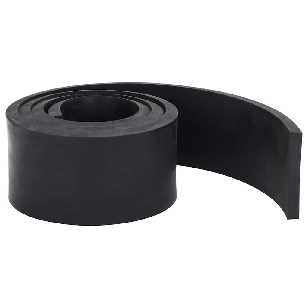 vidaXL gumiszegély hókotróhoz fekete 200x10x1 cm