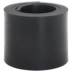 Gumijasti rob za snežni plug črn 200x15x1 cm