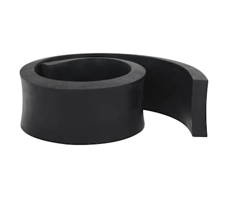 vidaXL Rubberen rand voor sneeuwploeg 80x8x2 cm zwart