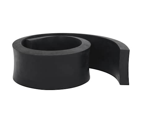 vidaXL Bordure en caoutchouc de chasse-neige noir 100x8x2 cm