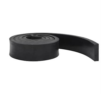 vidaXL Gummileiste f&uuml;r Schneepflug Schwarz 250x8x2 cm