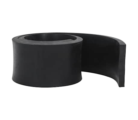 vidaXL Margine de cauciuc pentru plug de zăpadă negru 180x15x2 cm