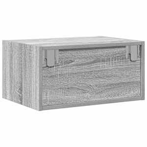 Nástěnné noční stolky s LED osvětlením 2 ks šedé sonoma - obrázek 9