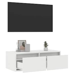 TV skříňka s LED osvětlením bílá 75x35,5x25 cm - obrázek 5