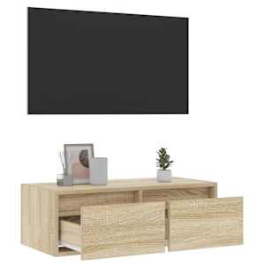 TV skříňka s LED osvětlením dub sonoma 75x35,5x25 cm - obrázek 5