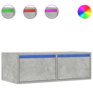 TV skříňka s LED osvětlením betonově šedá 75x35,5x25 cm - obrázek 2