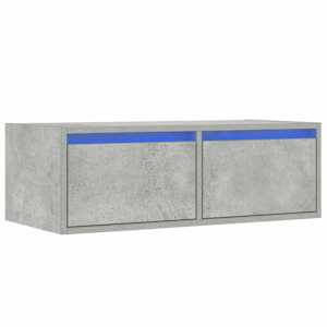 TV skříňka s LED osvětlením betonově šedá 75x35,5x25 cm - obrázek 3