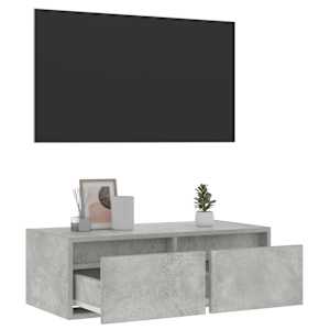 TV skříňka s LED osvětlením betonově šedá 75x35,5x25 cm - obrázek 5