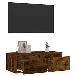TV skříňka s LED osvětlením kouřový dub 75x35,5x25 cm - obrázek 5