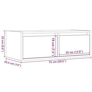 TV skříňka s LED osvětlením šedý sonoma 75x35,5x25 cm - obrázek 14
