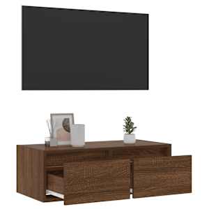 TV skříňka s LED osvětlením hnědý dub 75x35,5x25 cm - obrázek 5