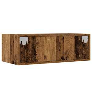 TV skříňka s LED osvětlením starého dřeva 75x35,5x25 cm - obrázek 9