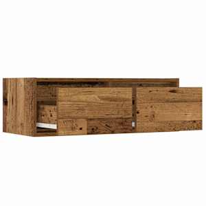 TV skříňka s LED osvětlením starého dřeva 75x35,5x25 cm - obrázek 10