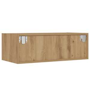 TV skříňka s LED osvětlením dub artisan 75x35,5x25 cm - obrázek 9