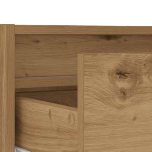 TV skříňka s LED osvětlením dub artisan 75x35,5x25 cm - obrázek 11