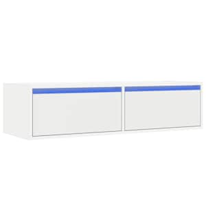 TV skříňka s LED osvětlením bílá 100X35,5x25 cm - obrázek 3