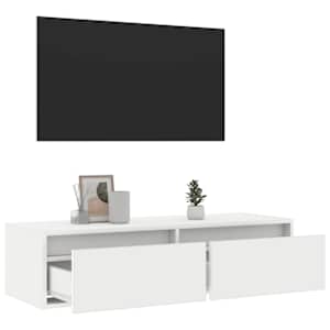 TV skříňka s LED osvětlením bílá 100X35,5x25 cm - obrázek 5