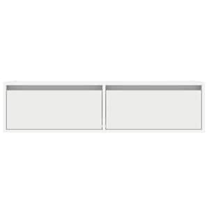 TV skříňka s LED osvětlením bílá 100X35,5x25 cm - obrázek 7
