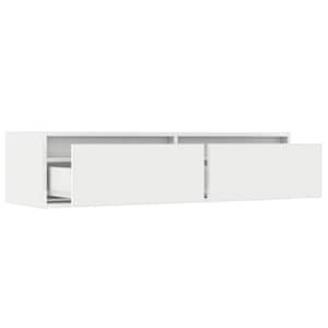 TV skříňka s LED osvětlením bílá 100X35,5x25 cm - obrázek 10