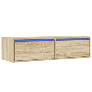 TV skříňka s LED osvětlením dub sonoma 100X35,5x25 cm - obrázek 3