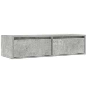 TV skříňka s LED osvětlením betonově šedá 100X35,5x25 cm - obrázek 6
