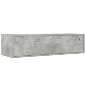 TV skříňka s LED osvětlením betonově šedá 100X35,5x25 cm - obrázek 9