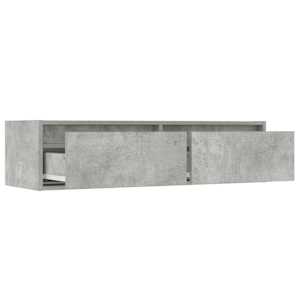 TV skříňka s LED osvětlením betonově šedá 100X35,5x25 cm - obrázek 10
