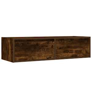 TV skříňka s LED osvětlením kouřový dub 100X35,5x25 cm - obrázek 6