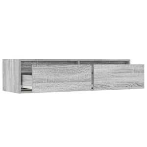 TV skříňka s LED osvětlením šedý sonoma 100X35,5x25 cm - obrázek 10