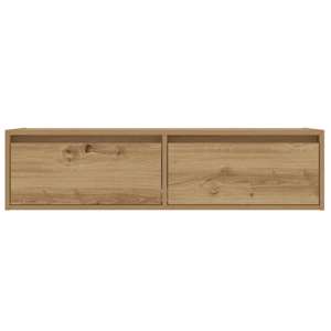 TV skříňka s LED osvětlením dub artisan 100X35,5x25 cm - obrázek 7