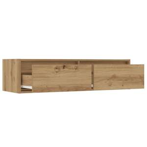 TV skříňka s LED osvětlením dub artisan 100X35,5x25 cm - obrázek 10