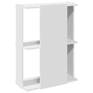 Knihovna se 3 policemi bílá 60x30x80 cm kompozit - obrázek 5