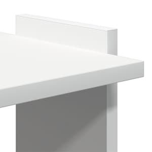 Knihovna se 3 policemi bílá 60x30x120 cm kompozit - obrázek 7