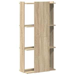 Knihovna se 3 policemi dub sonoma 60x30x120 cm kompozitní dřevo - obrázek 6