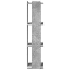 Knihovna se 3 policemi betonově šedá 60x30x120 cm kompozit - obrázek 5