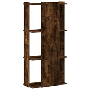 Knihovna se 3 policemi kouřový dub 60 x 30 x 120 cm kompozit - obrázek 6