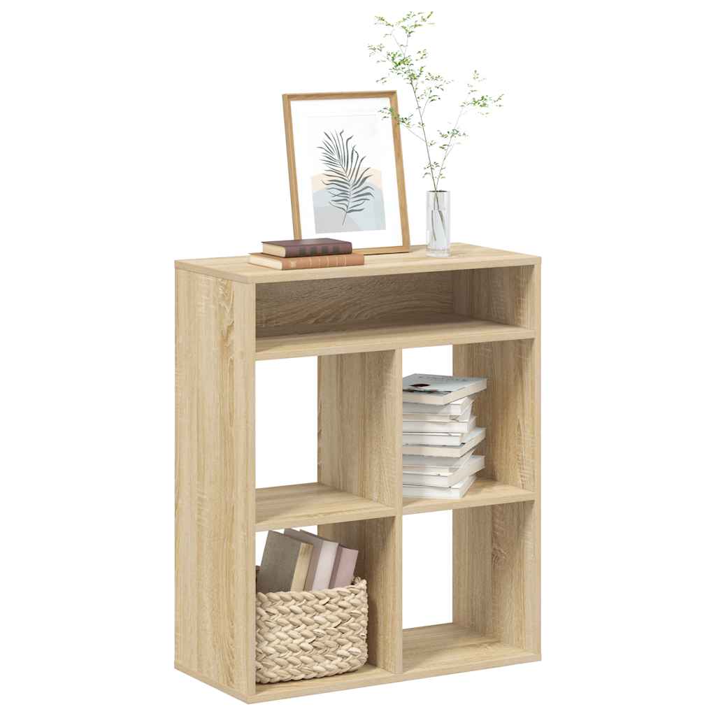 vidaXL Bücherregal Sonoma-Eiche 66x31x80 cm Holzwerkstoff