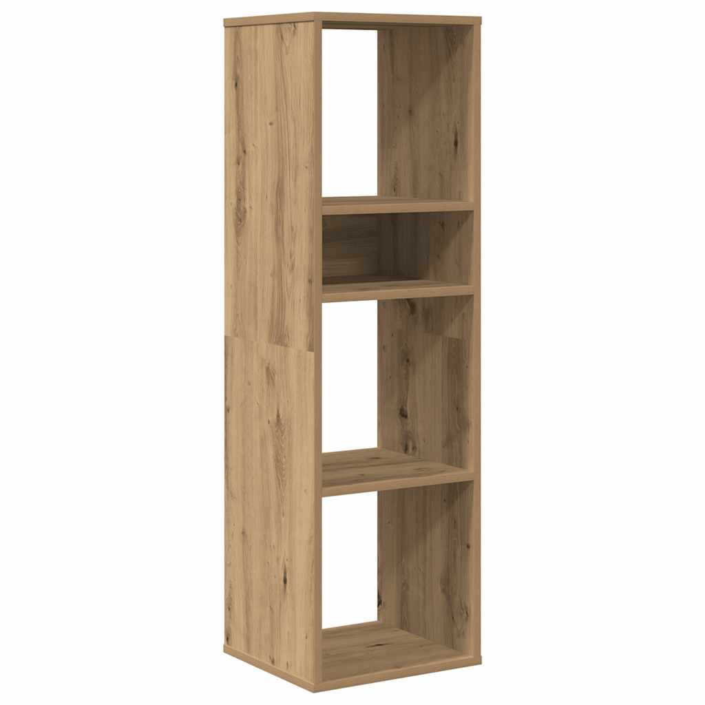 vidaXL Knihovna dub artisan 34x31x112 cm kompozitní dřevo