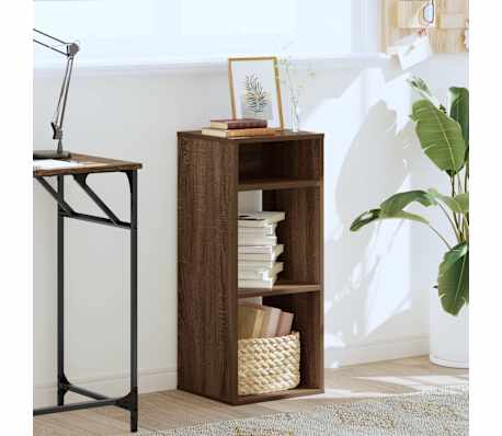vidaXL Bibliotecă, stejar maro, 34x31x80 cm, lemn prelucrat