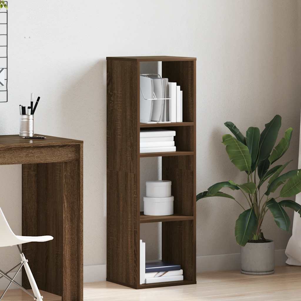 vidaXL Bibliotecă, stejar maro, 34x31x112 cm, lemn prelucrat