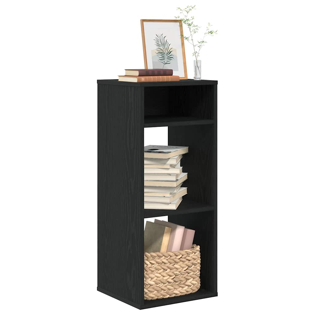 vidaXL Bibliotecă, negru, 34x31x80 cm, lemn prelucrat