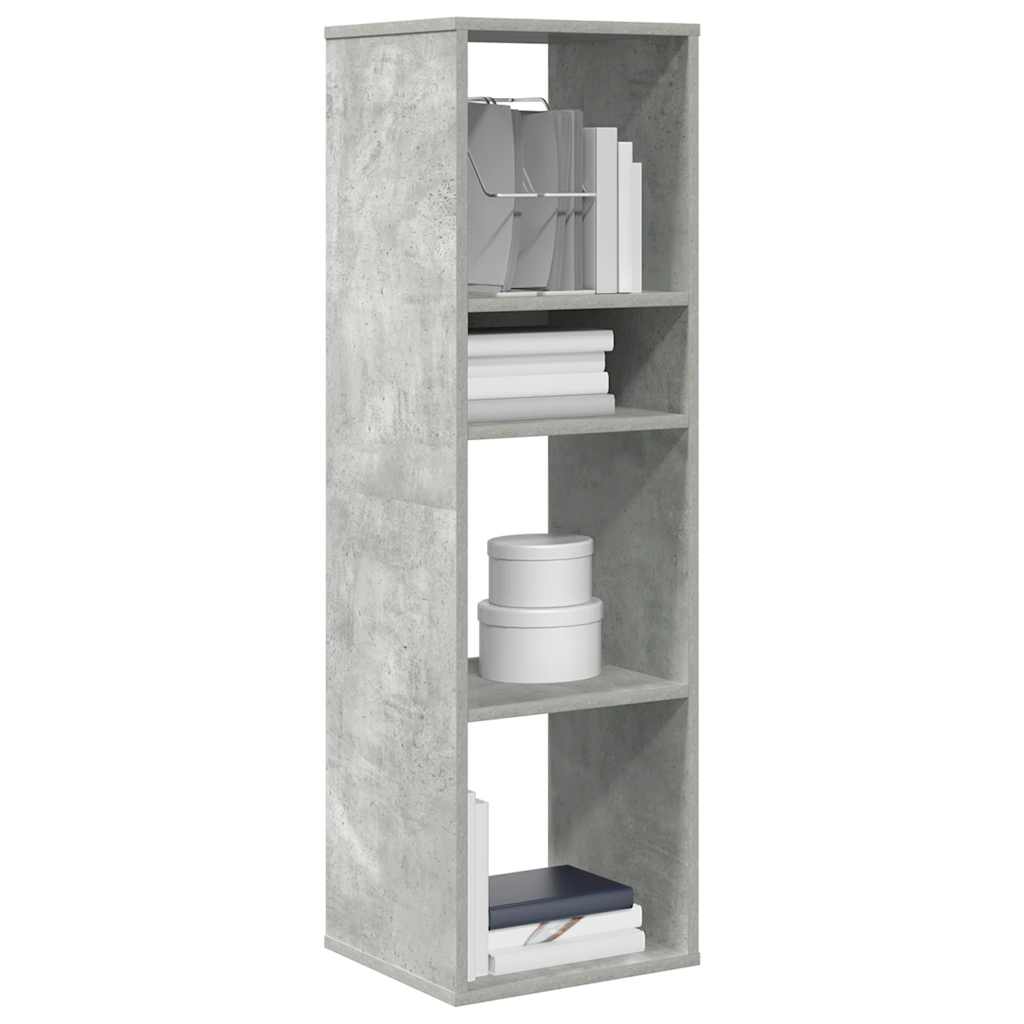 vidaXL Bibliotecă, gri beton, 34x31x112 cm, lemn prelucrat