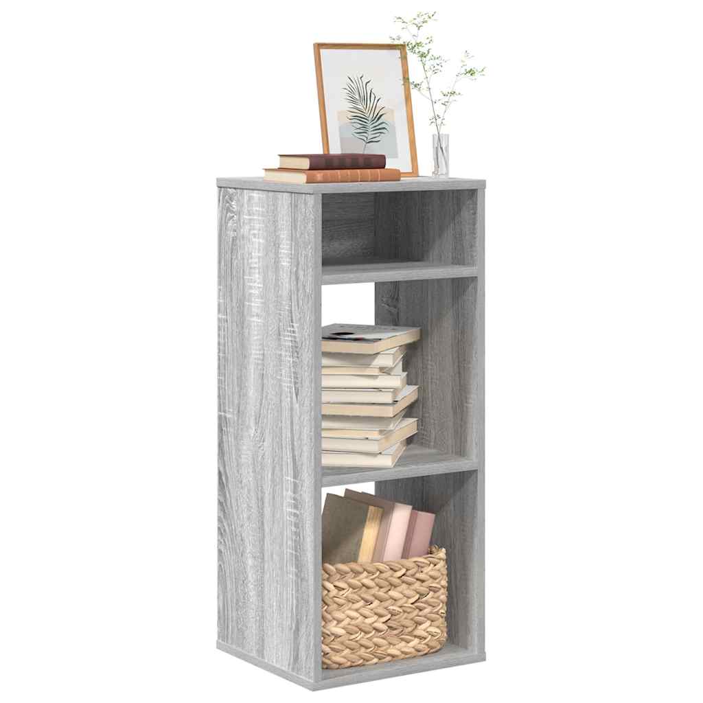 vidaXL Bücherregal Grau Sonoma 34x31x80 cm Holzwerkstoff