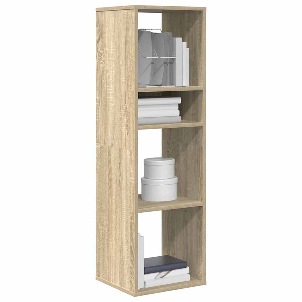 vidaXL bogreol 34x31x112 cm konstrueret træ sonoma-eg