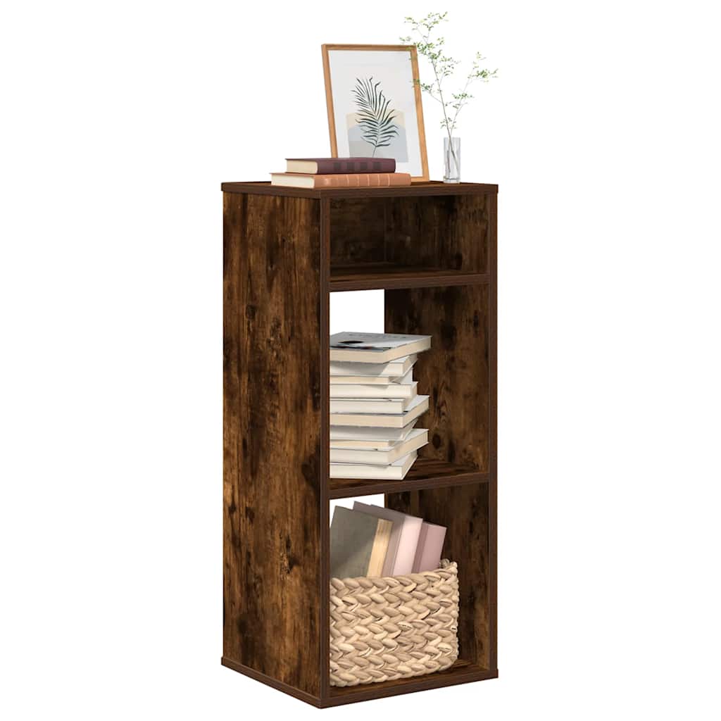 vidaXL Bücherregal Räuchereiche 34x31x80 cm Holzwerkstoff