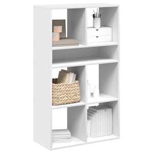 Knjižna omara bela 66x31x112 cm inženirski les