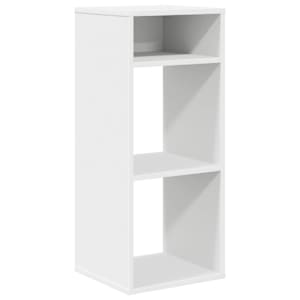 vidaXL raamatukapp Valge 34x31x80 cm Engineered Wood