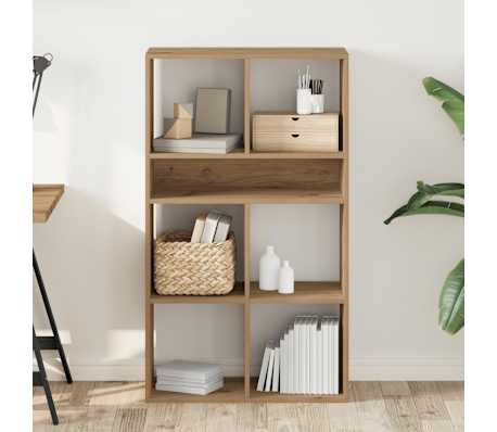 vidaXL Boekenkast 66x31x112 cm bewerkt hout artisanaal eikenkleur